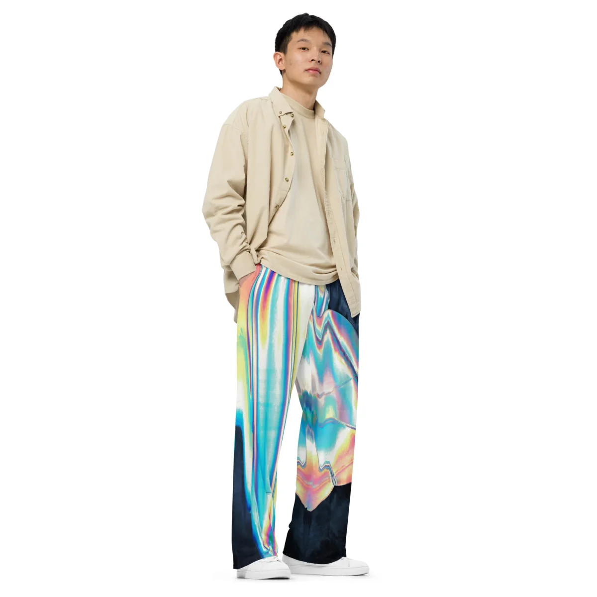 Pantalon large all over unisexe – Image 2