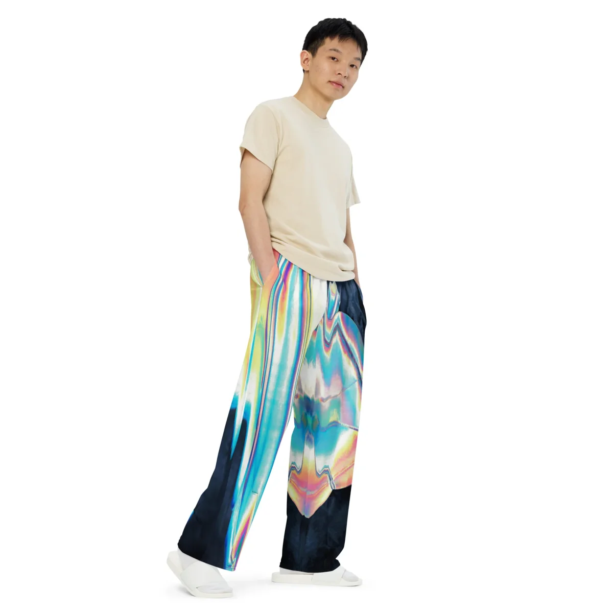 Pantalon large all over unisexe – Image 4