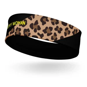 Bandeau Sport- Collection Hommage - Léopard/Jaune