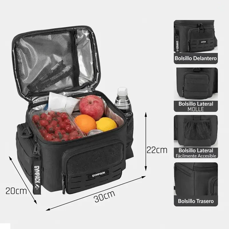 13L Gympack Green Thermal Lunch Bag – Image 5