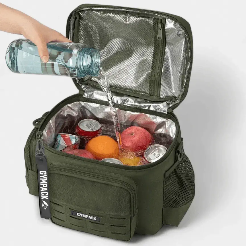 13L Gympack Green Thermal Lunch Bag – Image 3