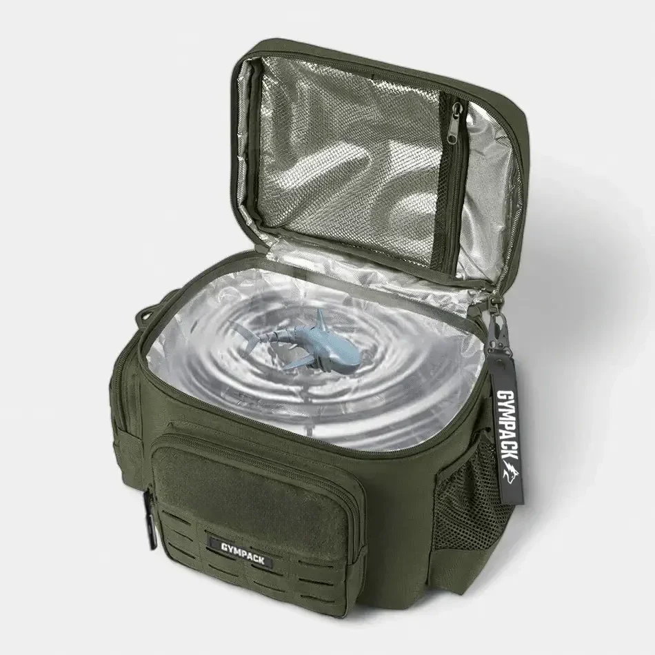 13L Gympack Green Thermal Lunch Bag – Image 4