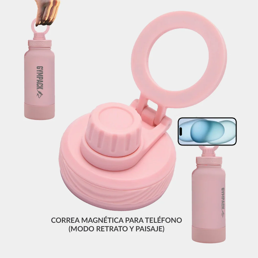 Magsafe Gympack Thermal Bottle 650ml Pink – Image 3