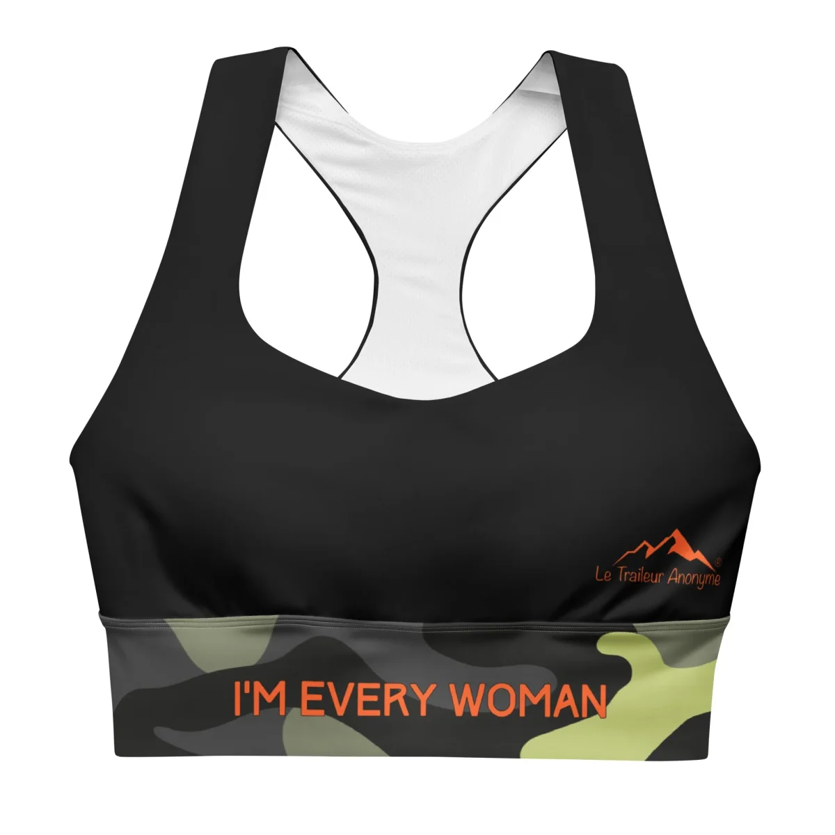 Brassière Sport longue - Collection Hommage Army & Orange
