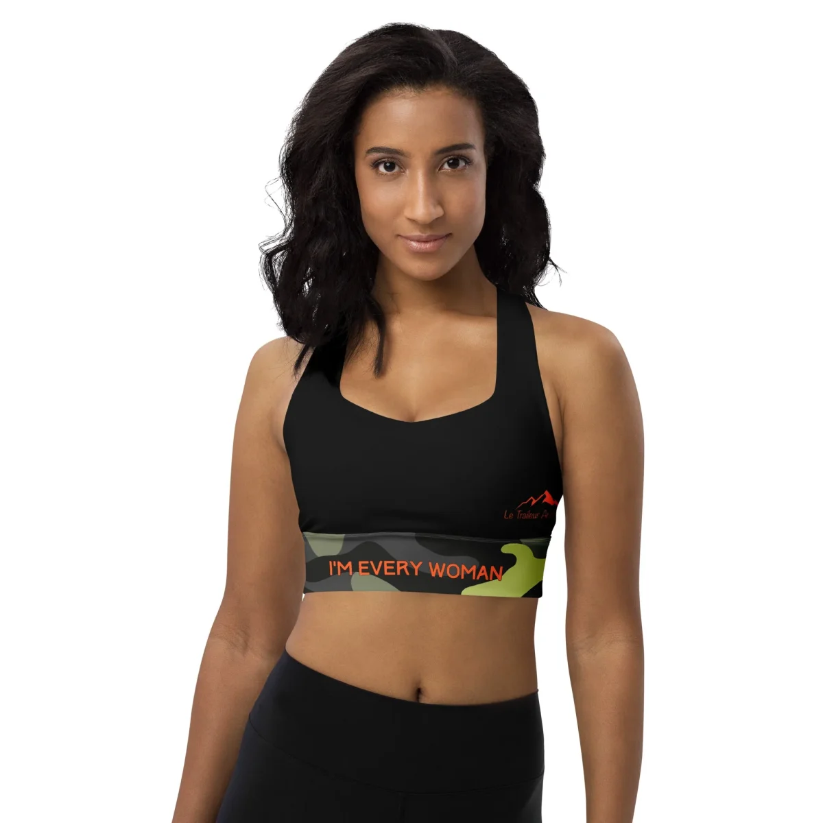 Brassière Sport longue - Collection Hommage Army & Orange – Image 4