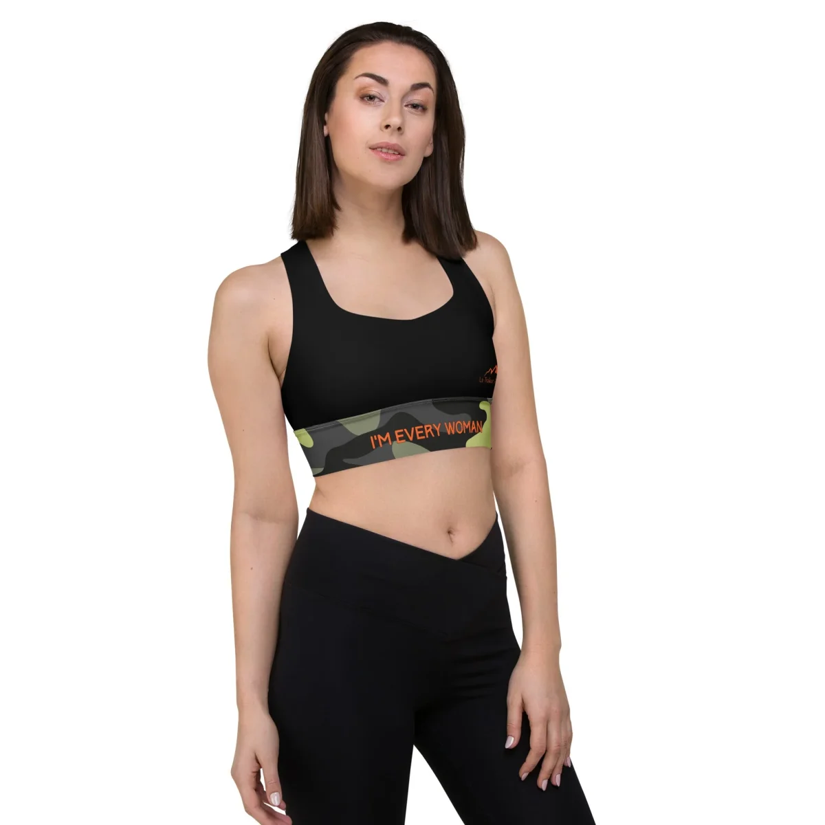Brassière Sport longue - Collection Hommage Army & Orange – Image 5