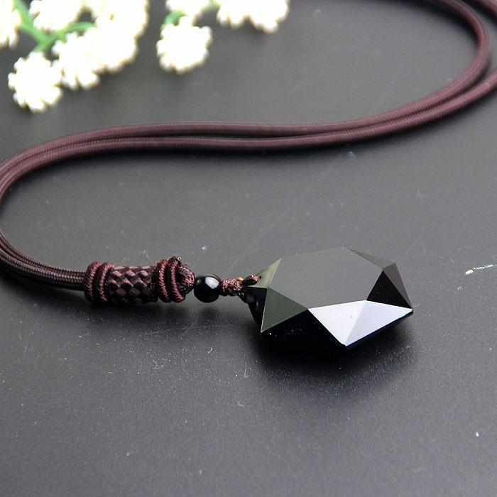 Collier Obsidienne Noire étoile – Image 3