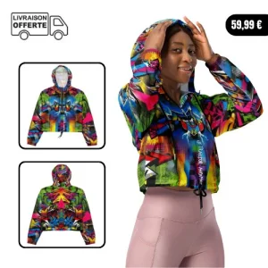 Coupe-Vent court - Femme - Street Art