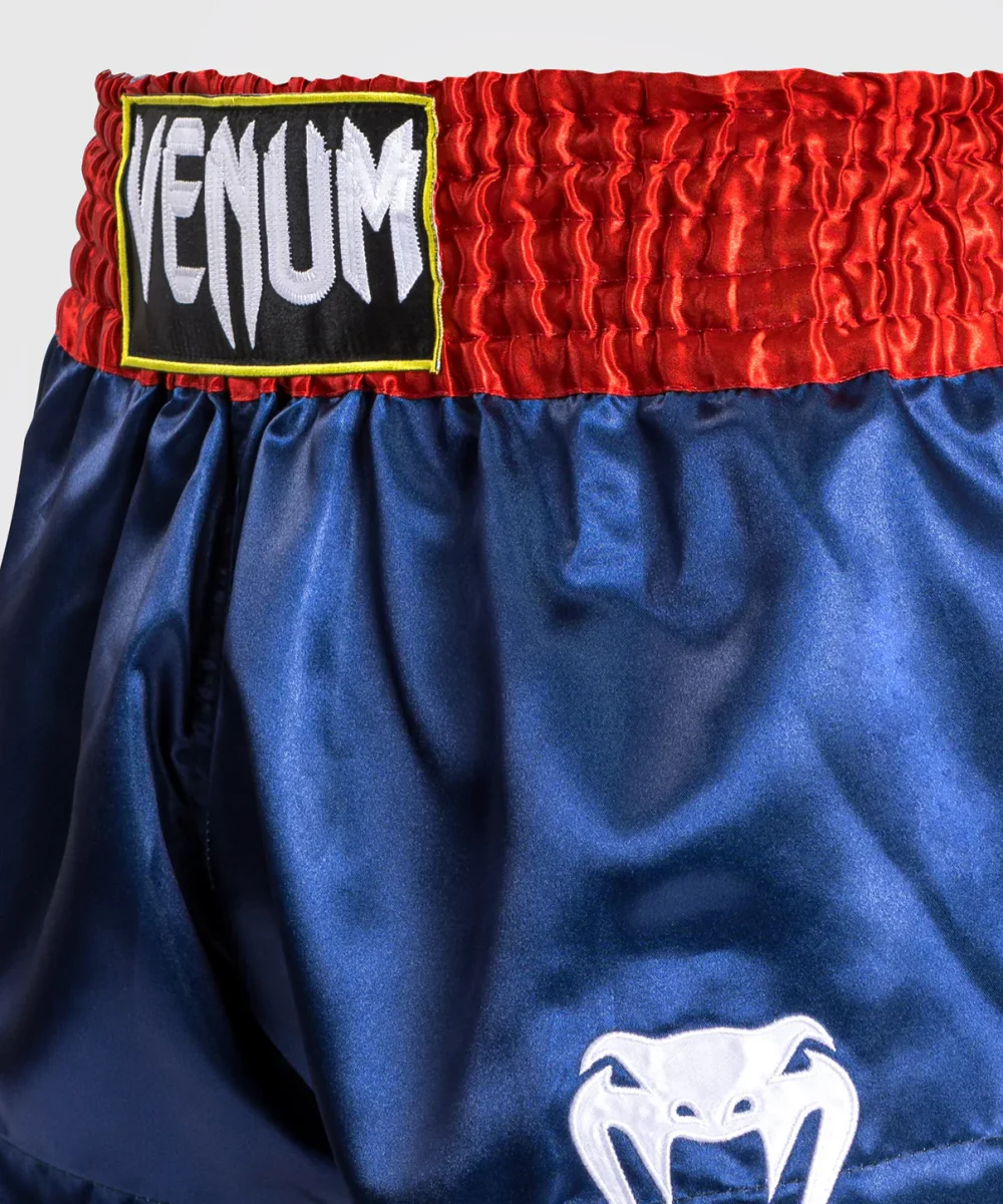 SHORT DE MUAY THAI VENUM CLASSIC - BLEU/ROUGE/BLANC – Image 6