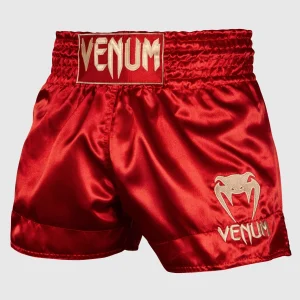 SHORT DE MUAY THAI VENUM CLASSIC - BORDEAUX/OR
