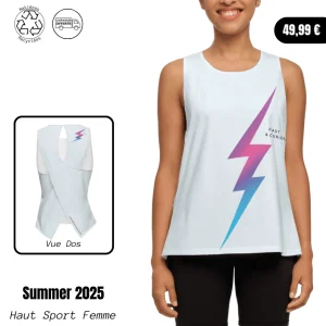 Débardeur Femme Cross Back High Performance - Summer 2025