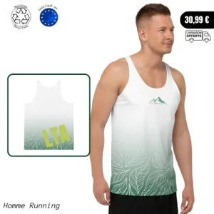 Débardeur Running Homme - Green Forest