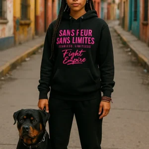 Hoodie Sans Peur Sans Limites — Rose Édition