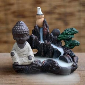 Brûleur D'encens Moine Zen Bouddha