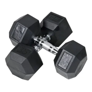 Paire d'haltères hexagonaux
