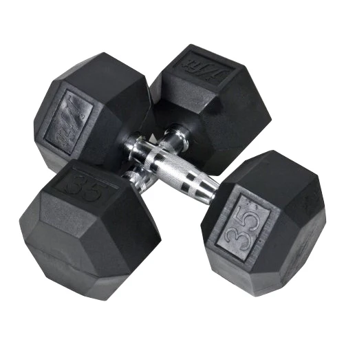 Paire d'haltères hexagonaux