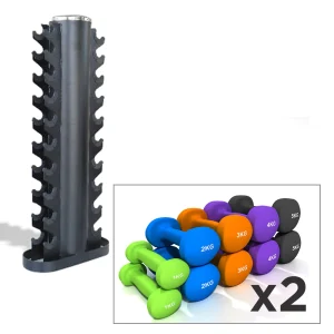 Pack Haltères + Rack