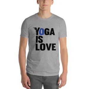 t-shirt homme yoga - yofe - le yoga is love
