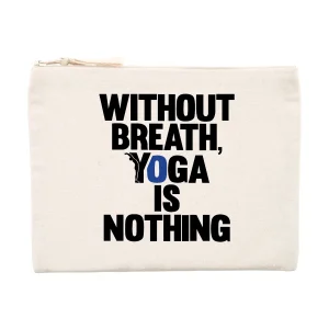 pochette - without breathe yoga is nothing