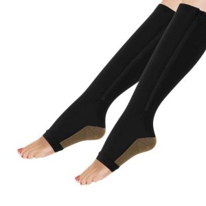 Women Slimming Zippered Compression Socks