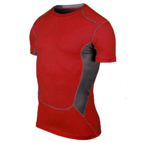 Men's Fitness Short-Sleeve Compression Shirt – Image 9