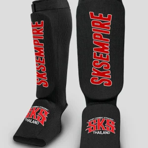 PROTÈGE-TIBIAS ET PIEDS SKS TISSU NOIR