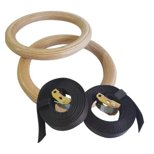 Anneaux Bois par paire en boîte