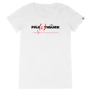 T-Shirt Coton Bio - 🇫🇷Made in France🇫🇷 - Femme - Collection "Fractiguée"(130)