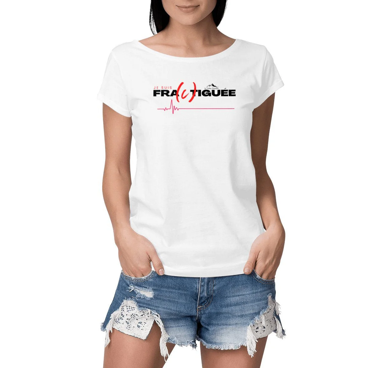 T-Shirt Coton Bio Slub Premium - Femme - Collection "Fractiguée" – Image 2