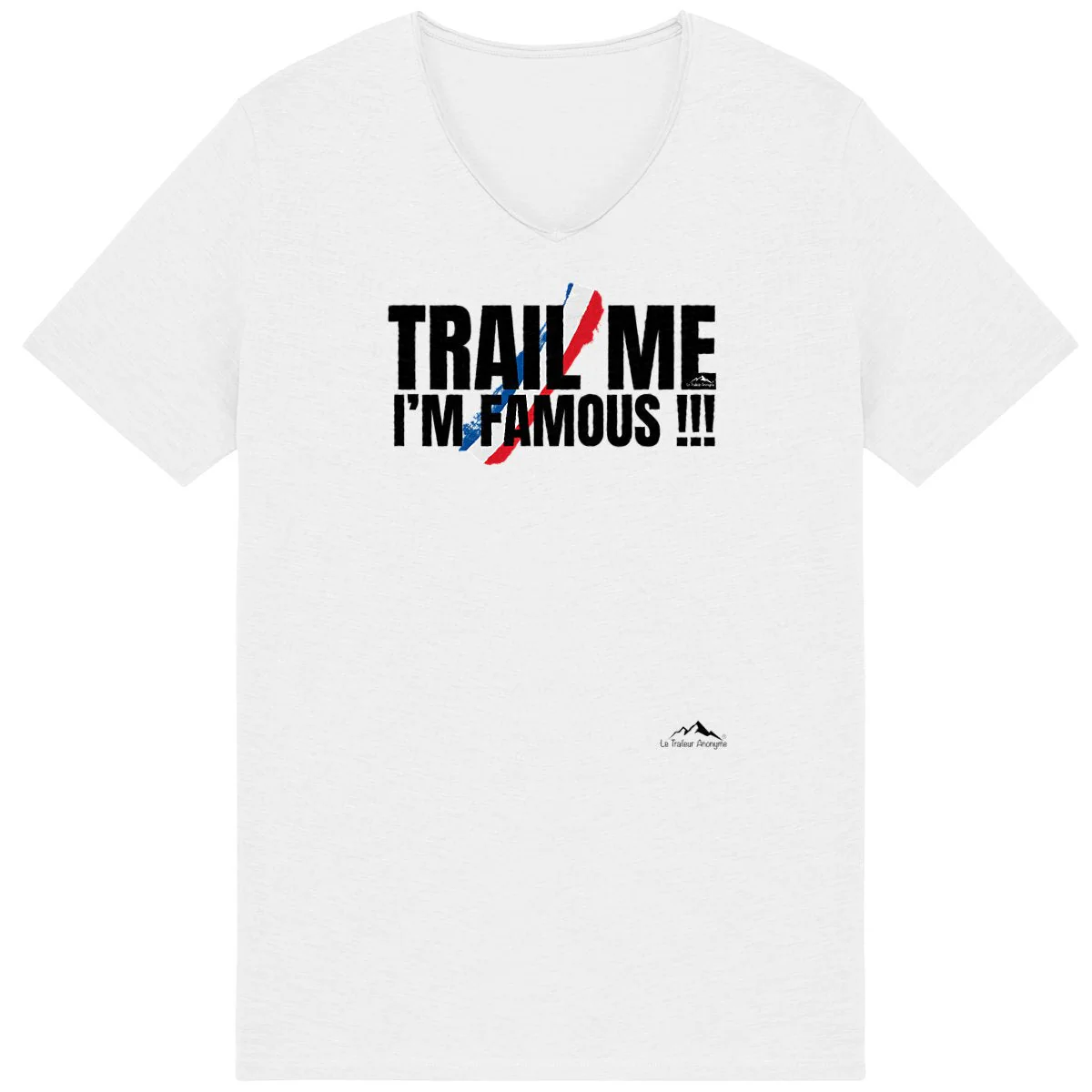 T-shirt Coton Bio Slub Premium - Homme - Collection "Trail Me, I'm Famous !!!" (1710)