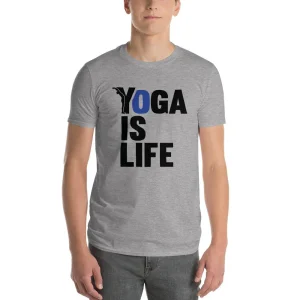t-shirt homme yoga - yofe -  yoga is life