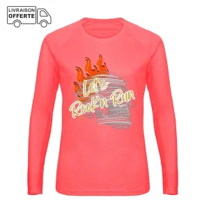 T-Shirt ML Running - 1ère couche Femme - Collection Rock'n Run