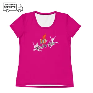T-Shirt Running - Femme- Collection Rock - Let's Rock'n Run