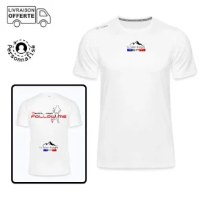 T-Shirt Running - Personnalisé - Follow Baskets Rouges