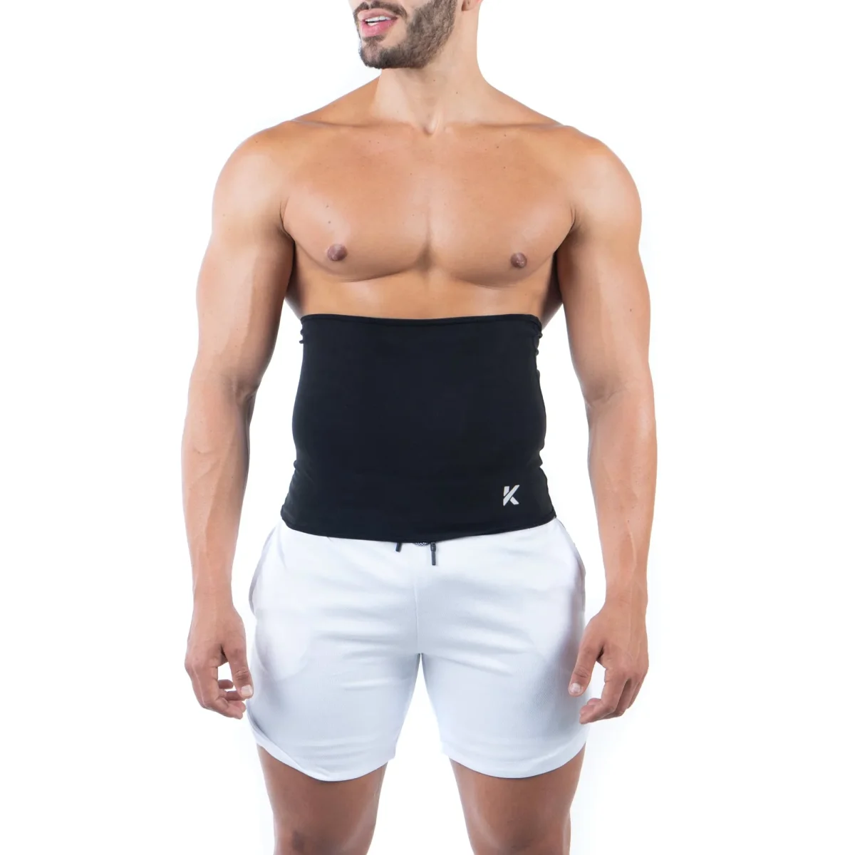 Men's Heat-Trapping Waist Toner 2-Pack Black – Image 6