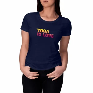 tshirt yoga femme - yoga is love