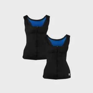 Women's Zipper Heat-Trapping Vest 2-Pack (Black)