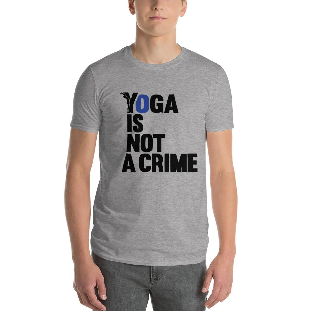 yofe - T-Shirt homme yoga - yoga is not a crime