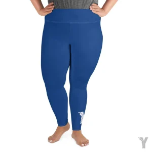 Yofe - legging yoga - bleu -grande taille